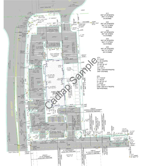 ALTA/NSPS Land Title Survey sample drawing