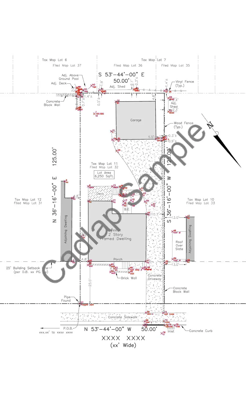 Finished CAD drawing after conversion, with closed geometry